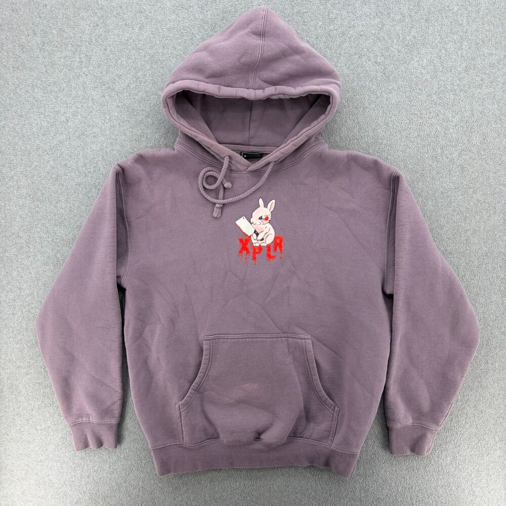 XPLR Rabbit Sam And Colby Merch Hoodie Men's Medium Streetwear Bunny Sweatshirt